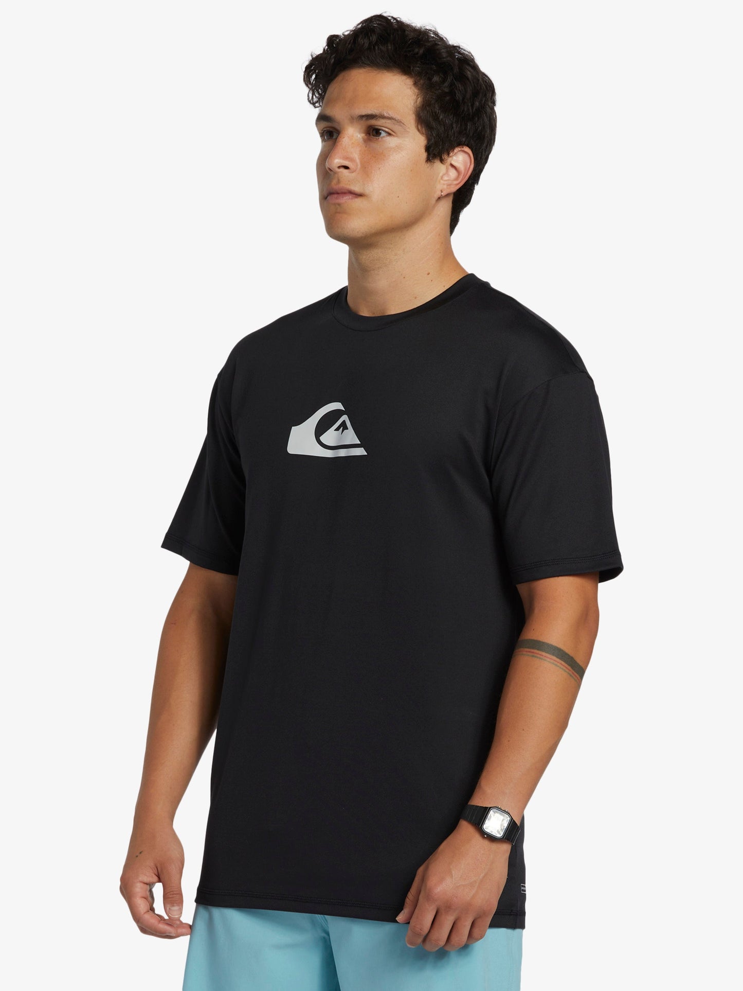 Mens Solid Streak Short Sleeve Surf T-Shirt - Quiksilver Singapore 