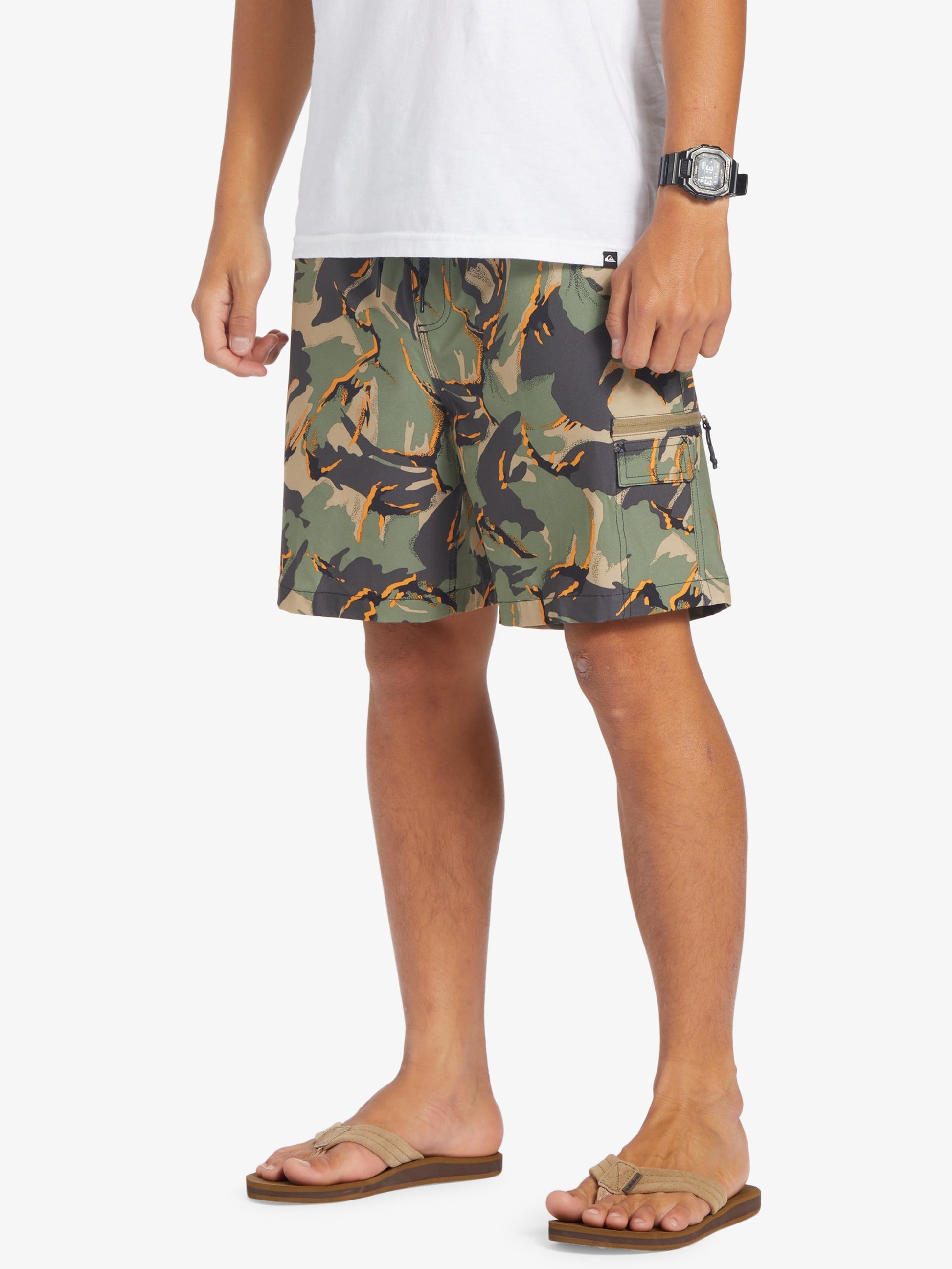 Mens Taxer Cargo 18" Amphibian Boardshorts - Quiksilver Singapore 