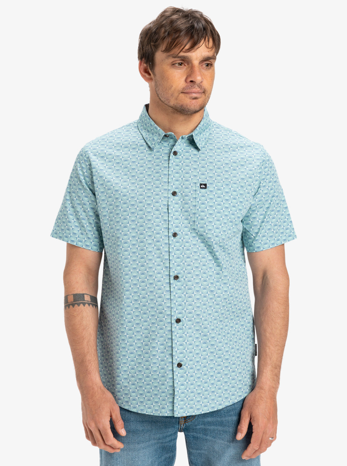 Mens Apero Organic Classic Shirt - Quiksilver Singapore 