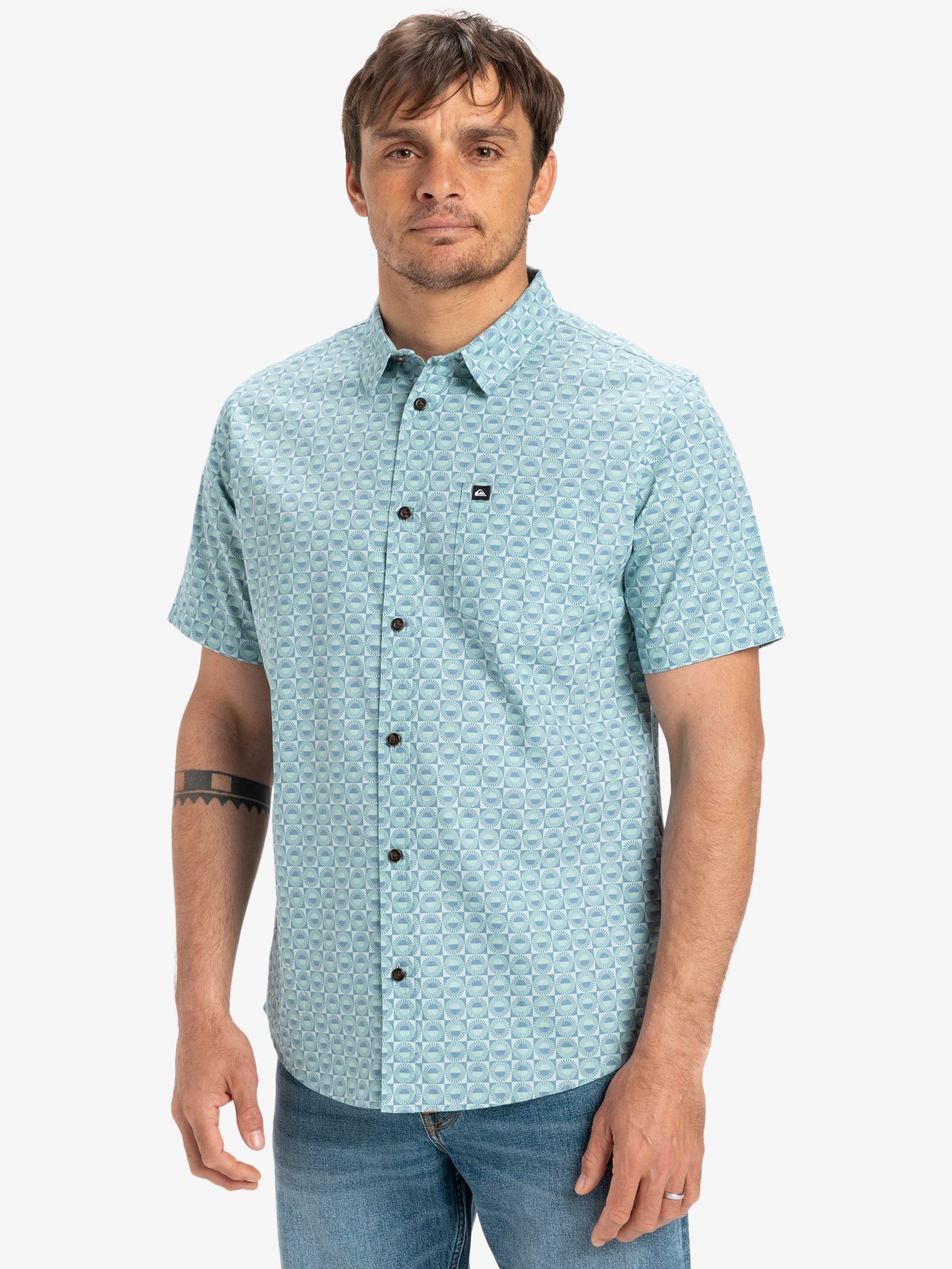 Mens Apero Organic Classic Shirt - Quiksilver Singapore 
