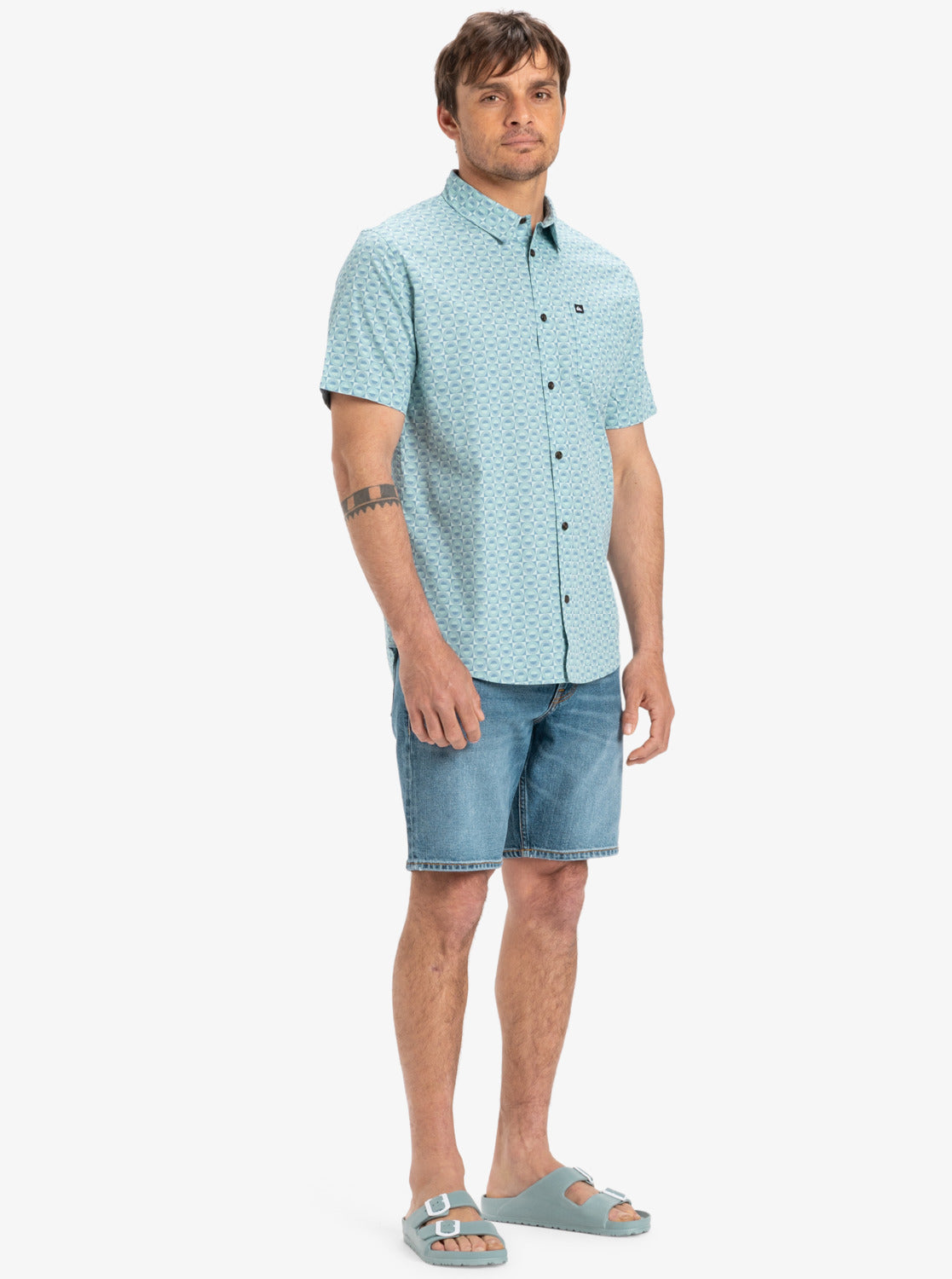 Mens Apero Organic Classic Shirt - Quiksilver Singapore 