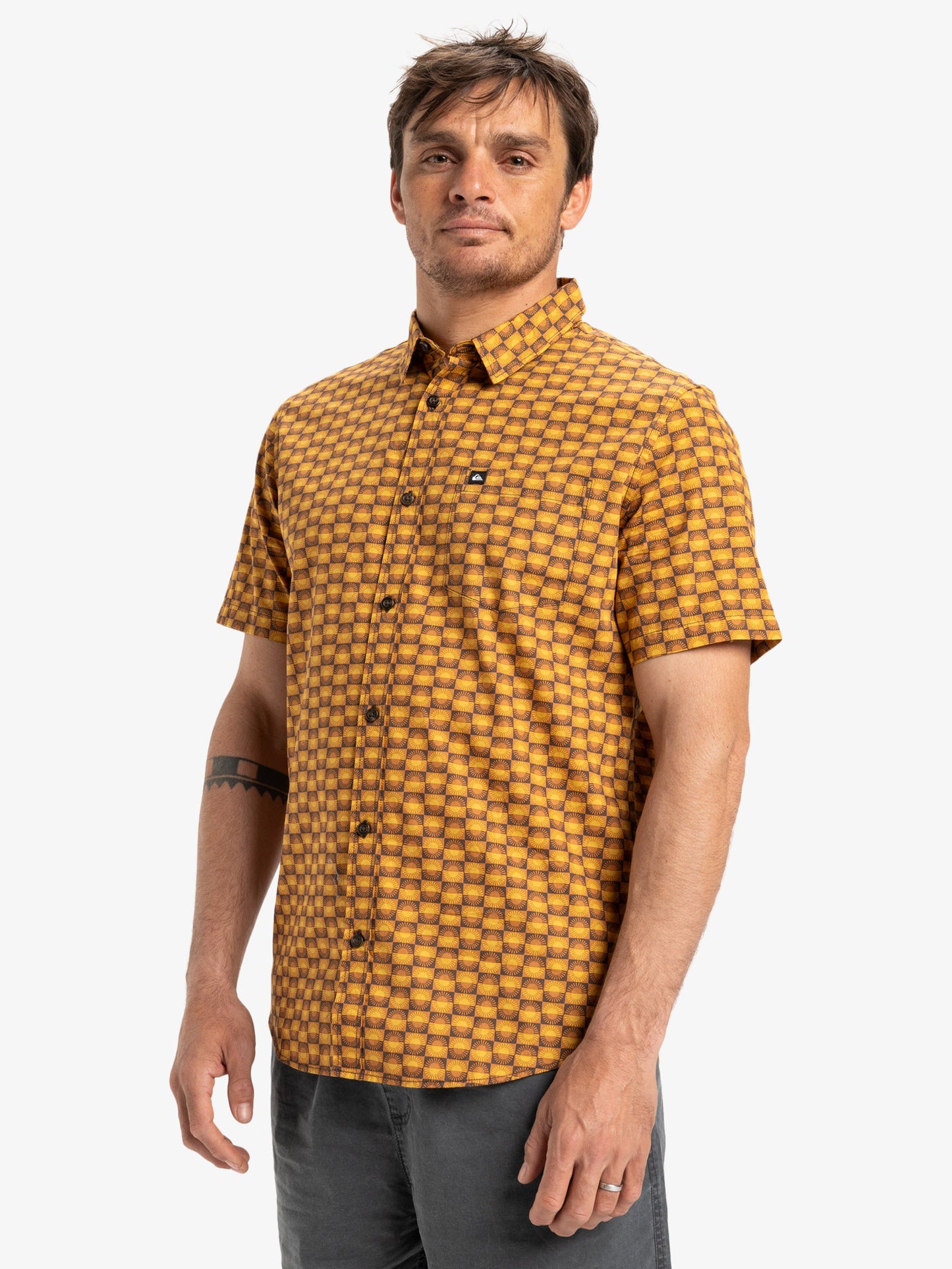 Mens Apero Organic Classic Shirt - Quiksilver Singapore 