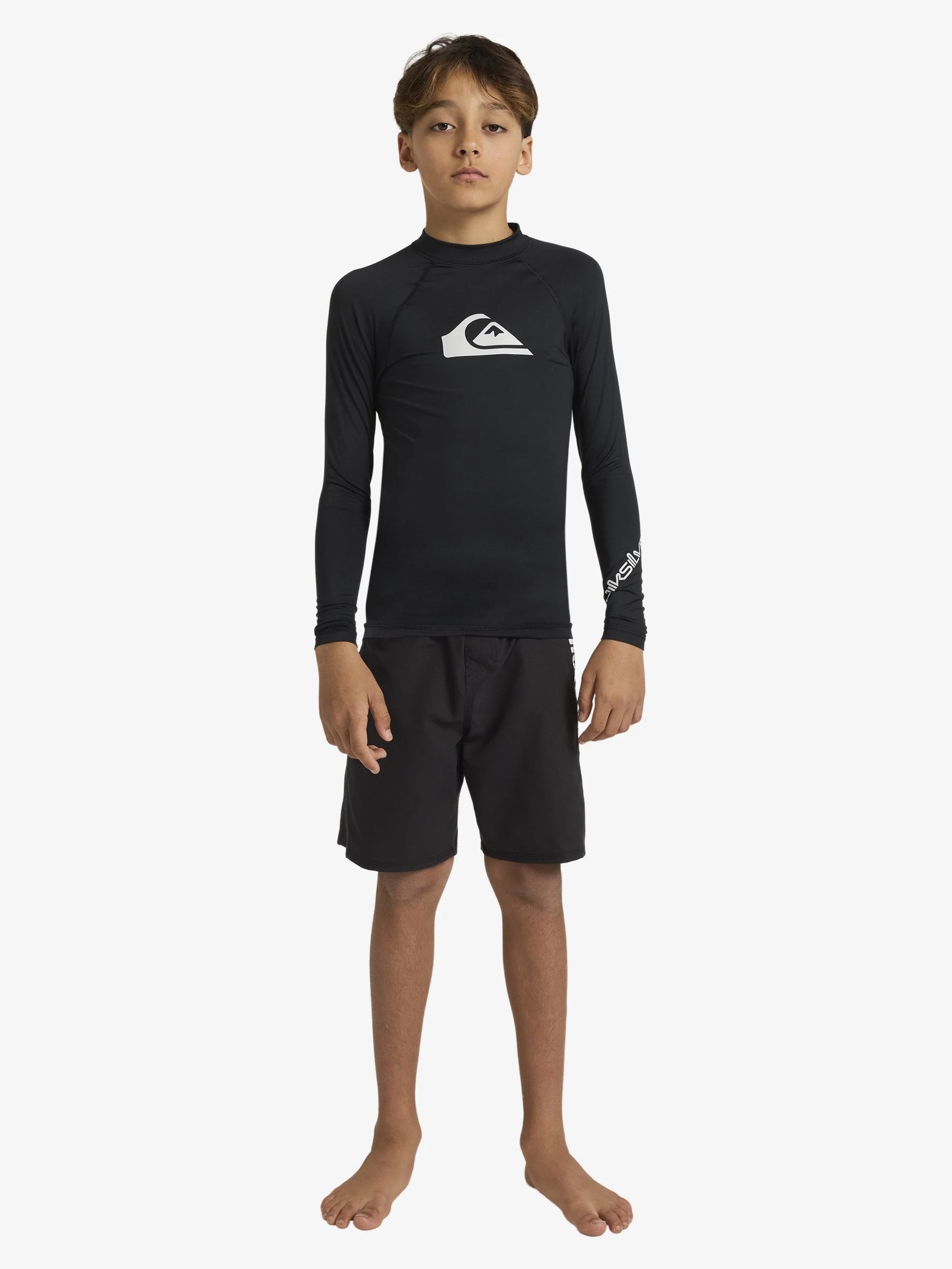 Boys 8-16 All Time Long Sleeve Rashguard - Quiksilver Singapore 