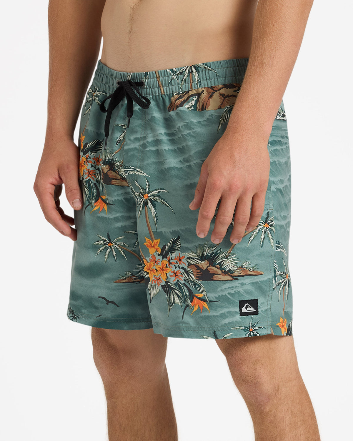 Mens Everyday Printed 17 Inch Volley Shorts