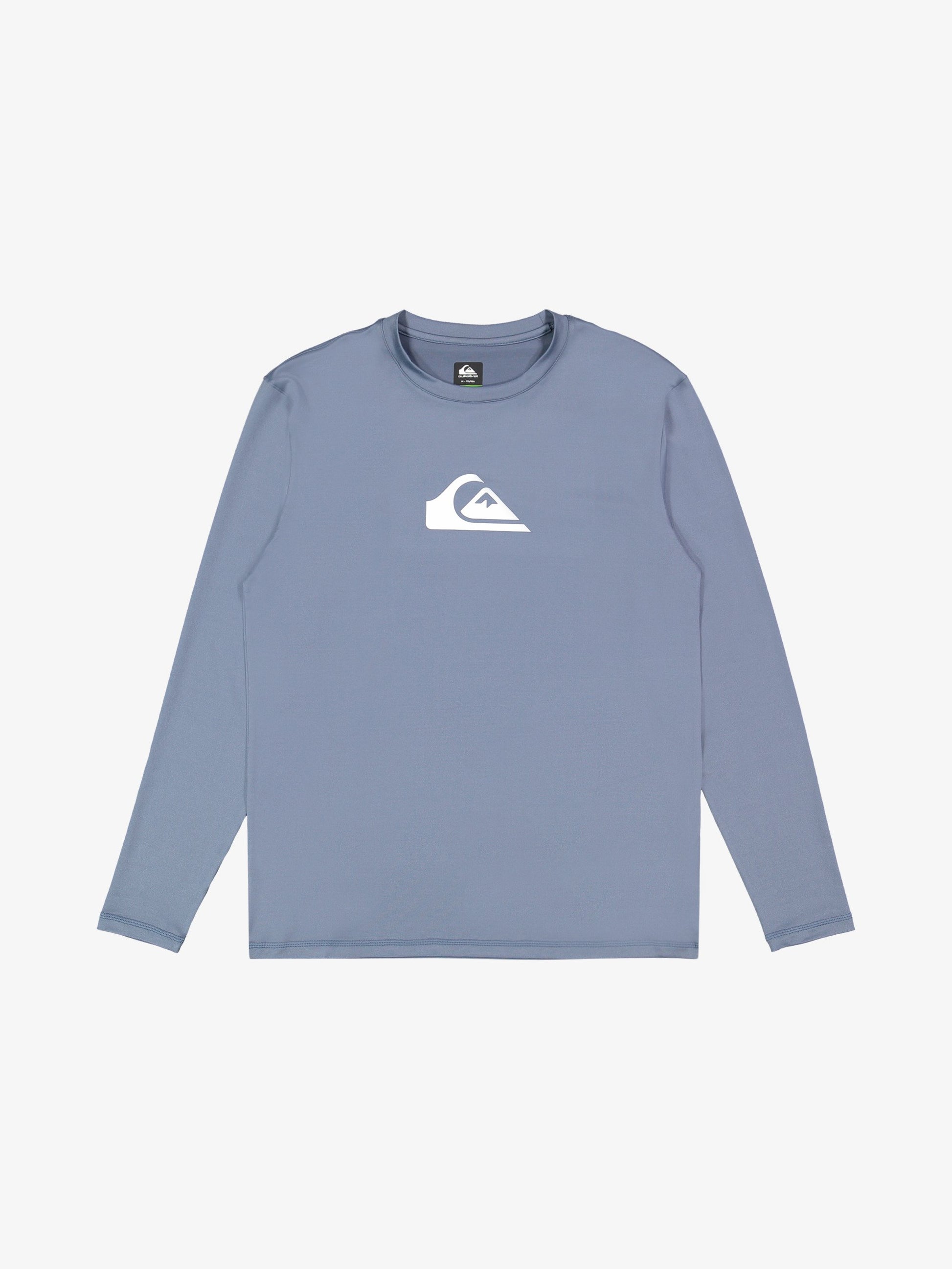Mens Solid Streak Long Sleeve Surf T-Shirt - Quiksilver Singapore 