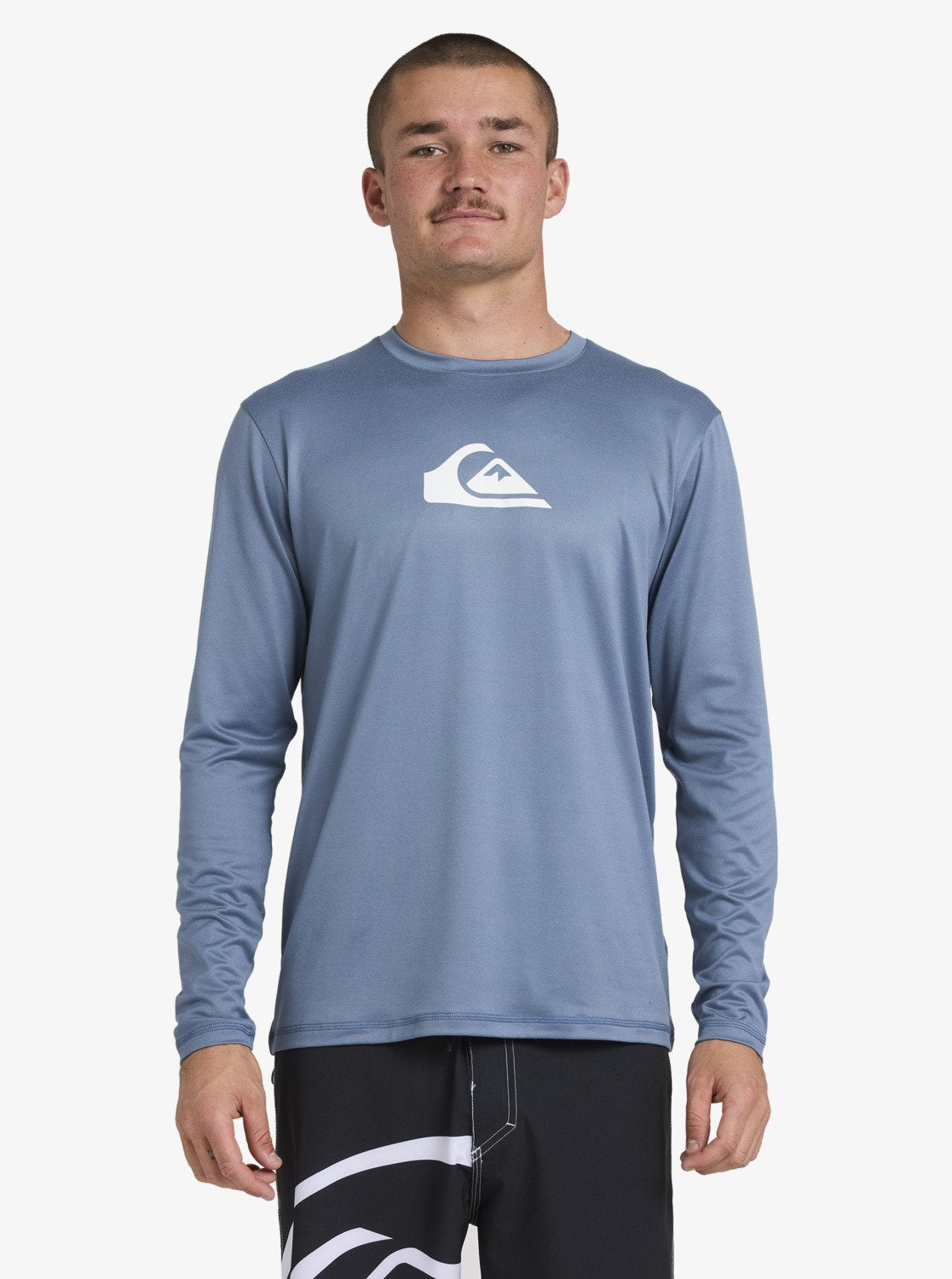 Mens Solid Streak Long Sleeve Surf T-Shirt - Quiksilver Singapore 