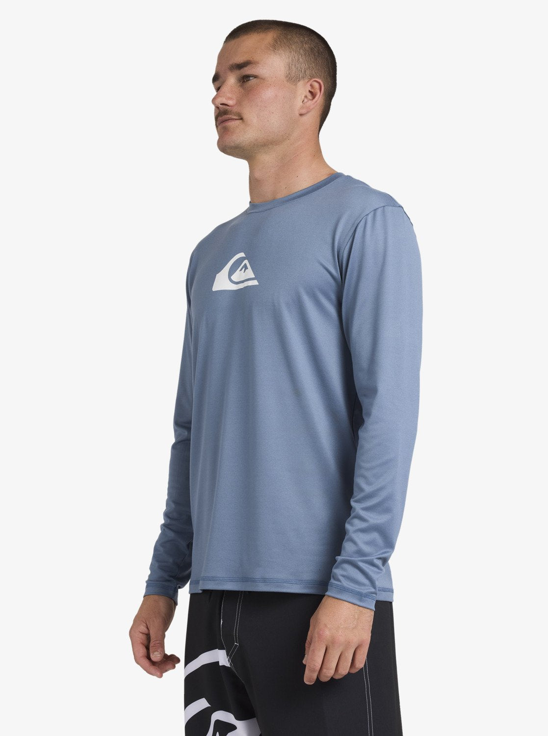 Mens Solid Streak Long Sleeve Surf T-Shirt - Quiksilver Singapore 