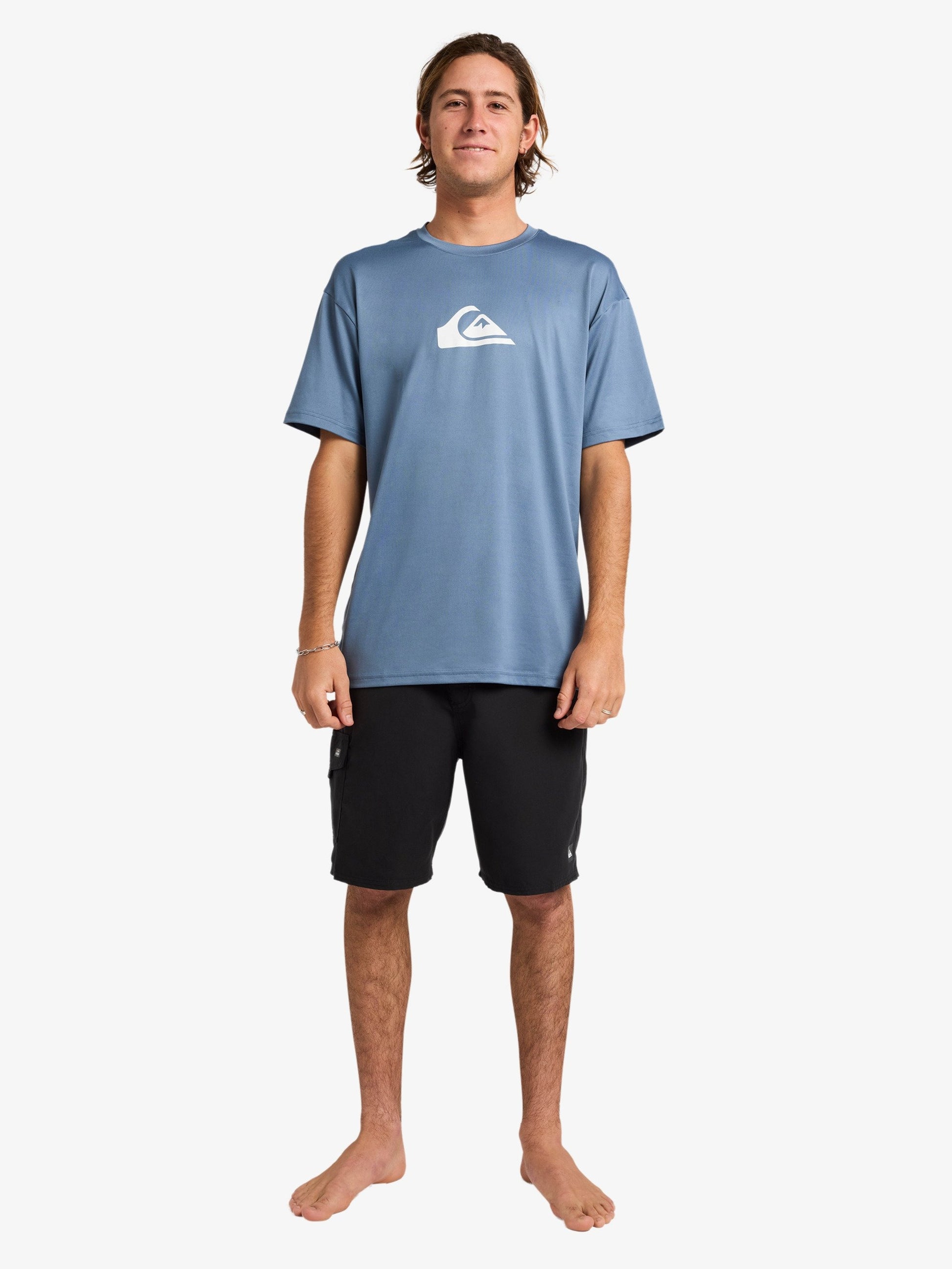 Mens Solid Streak Surf T-Shirt - Quiksilver Singapore 