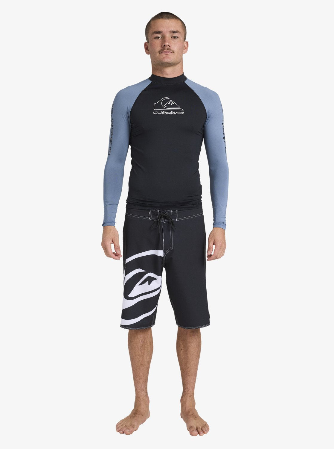 Mens On Tour Long Sleeve Rash Vest - Quiksilver Singapore 