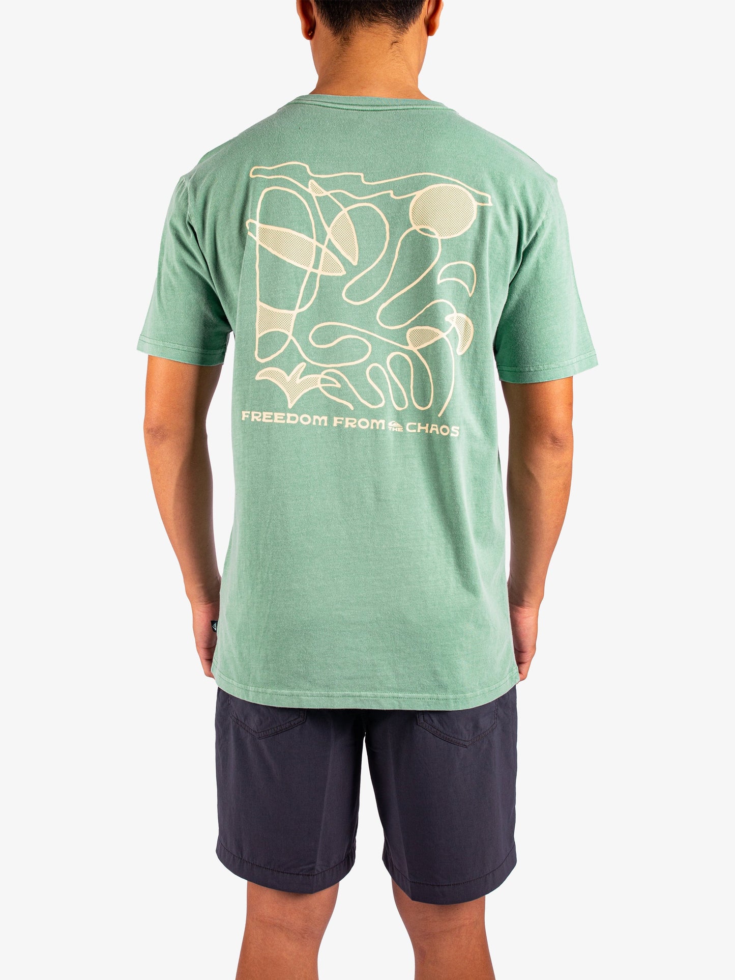 Mens Evo Abstract Chaos T-Shirt - Quiksilver Singapore 