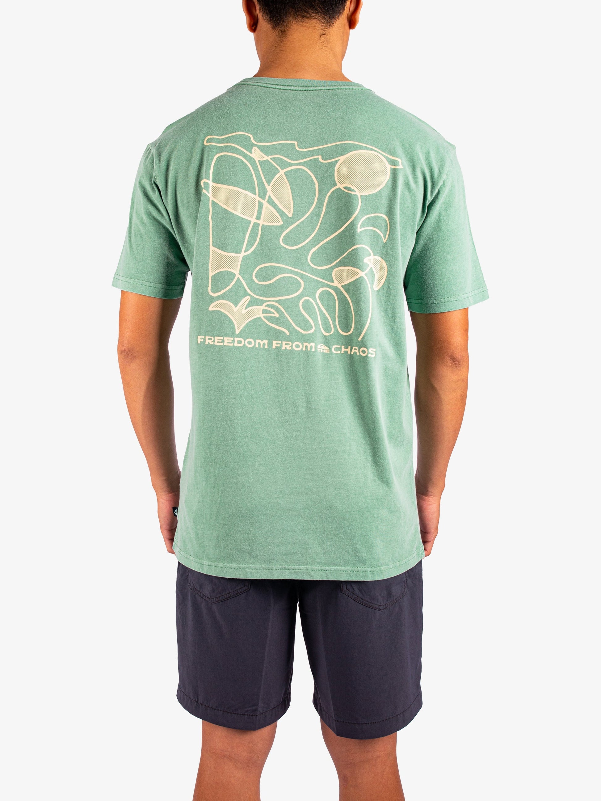 Mens Evo Abstract Chaos T-Shirt - Quiksilver Singapore 