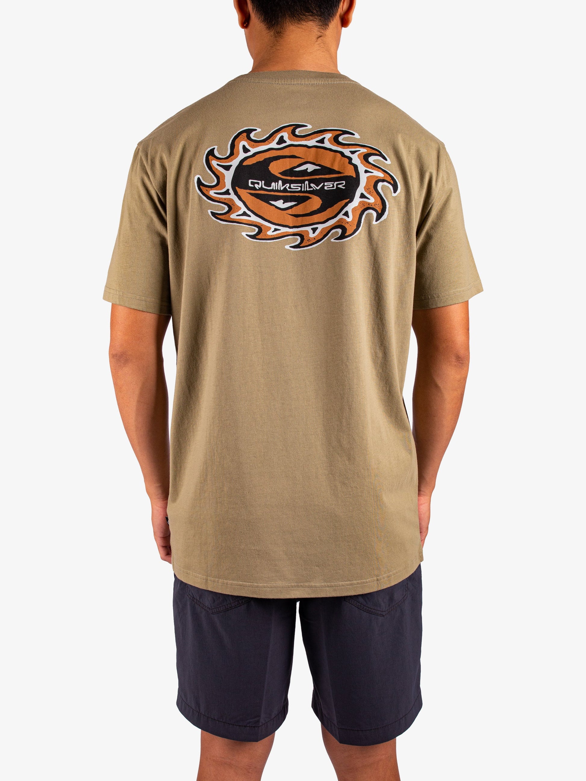 Mens Burning Sun ID T-Shirt - Quiksilver Singapore 