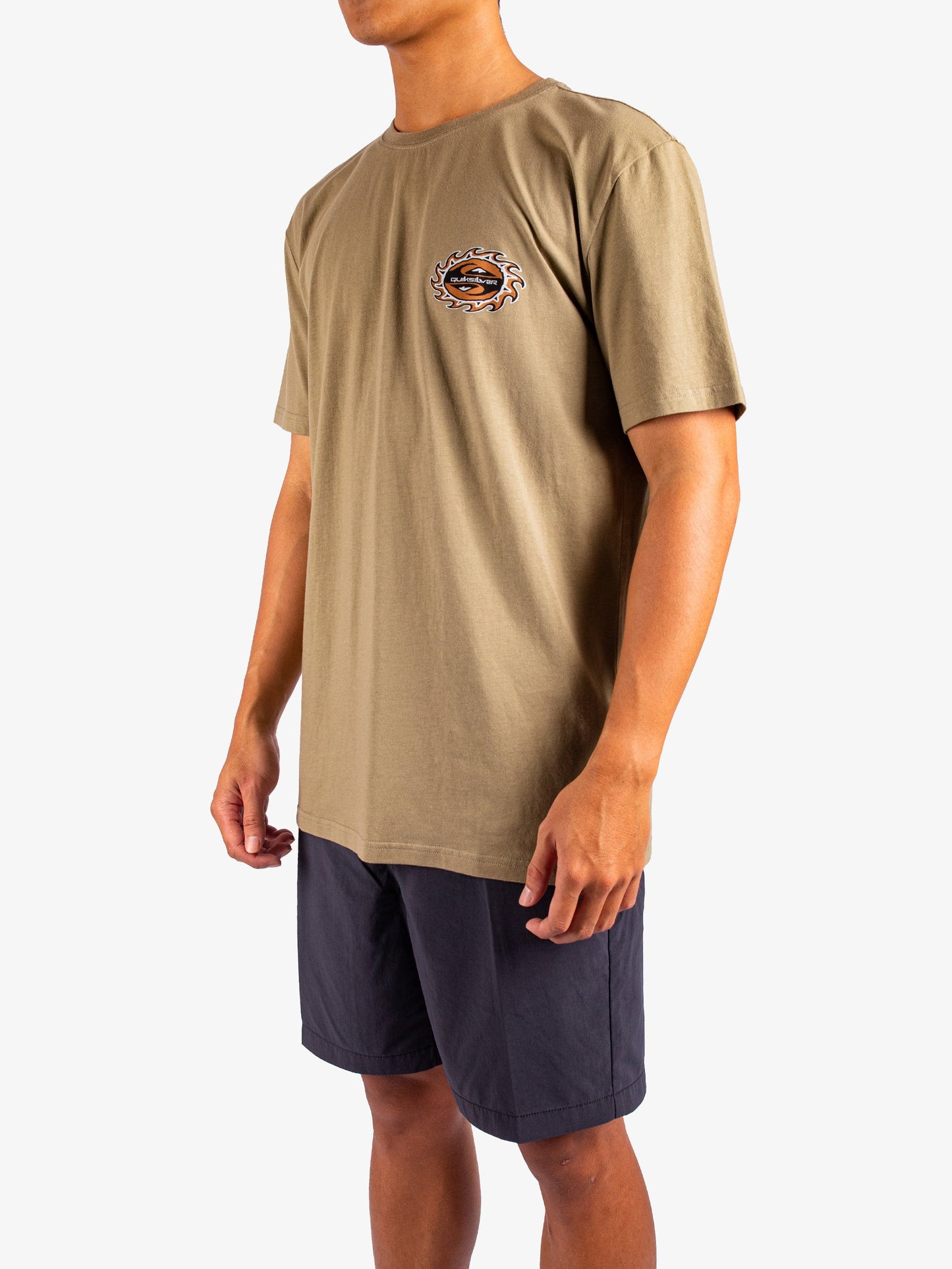 Mens Burning Sun ID T-Shirt - Quiksilver Singapore 