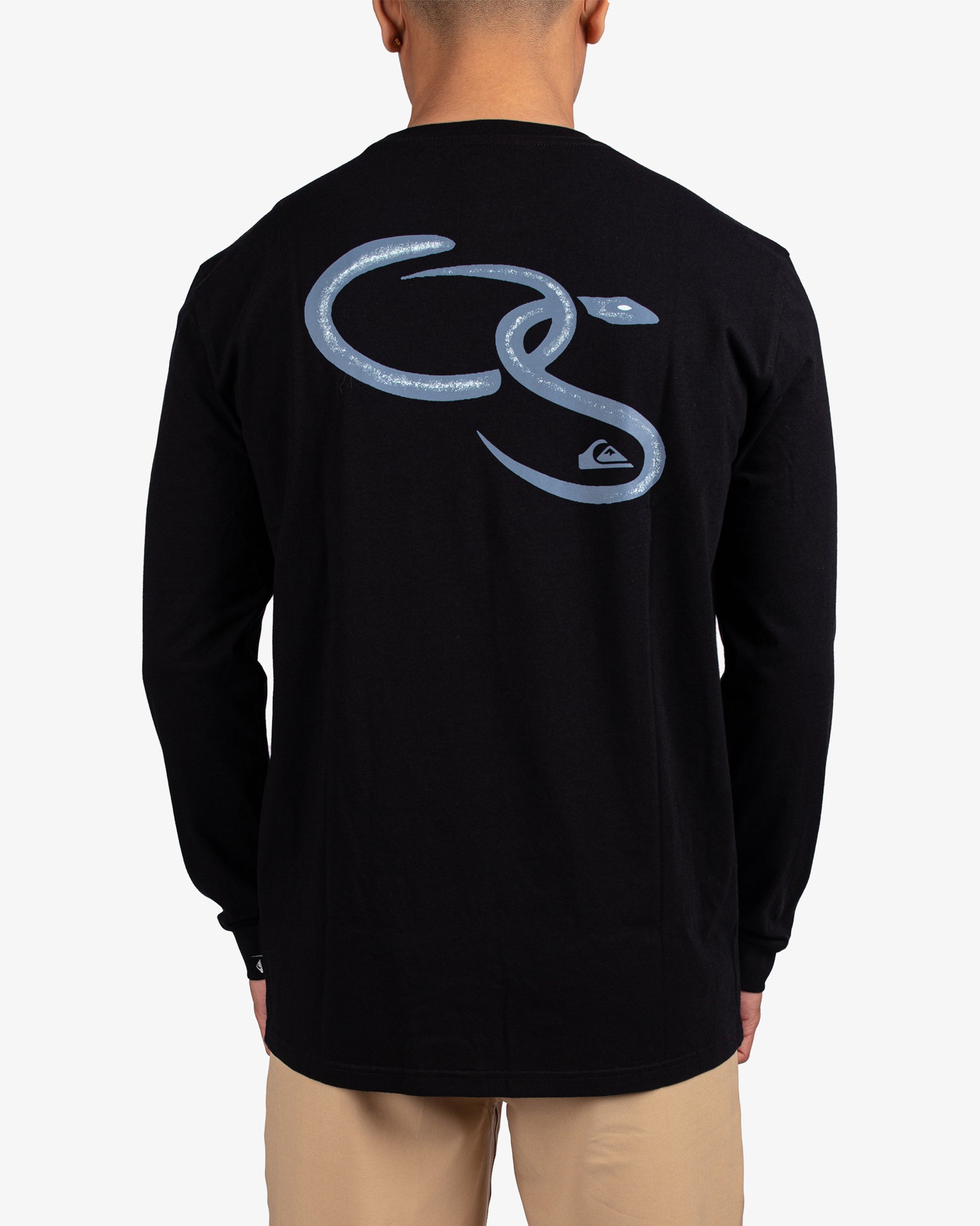 Mens QS Snake Long Sleeve T-Shirt - Quiksilver Singapore 