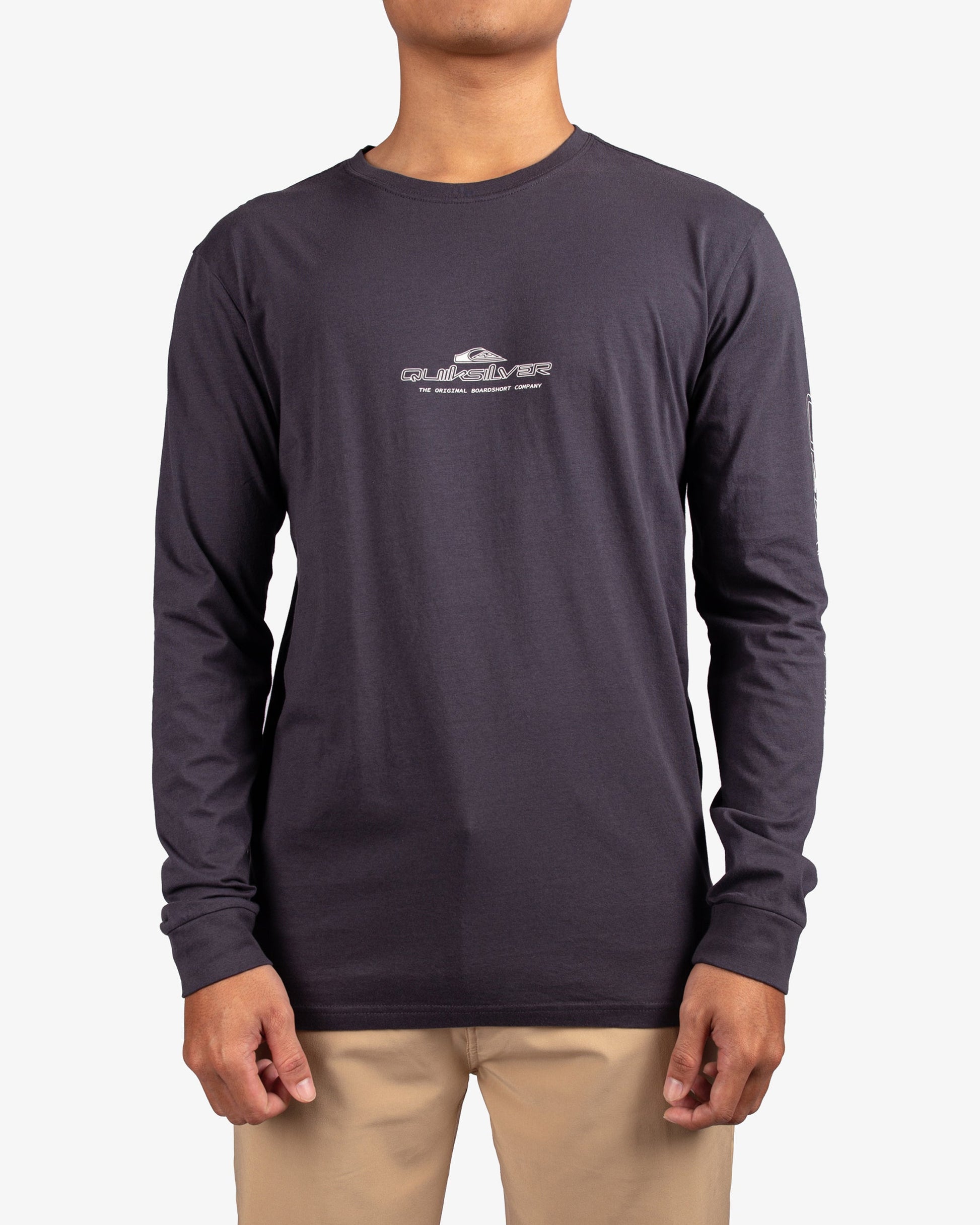 Mens Shadow Line Long Sleeve T-Shirt - Quiksilver Singapore 