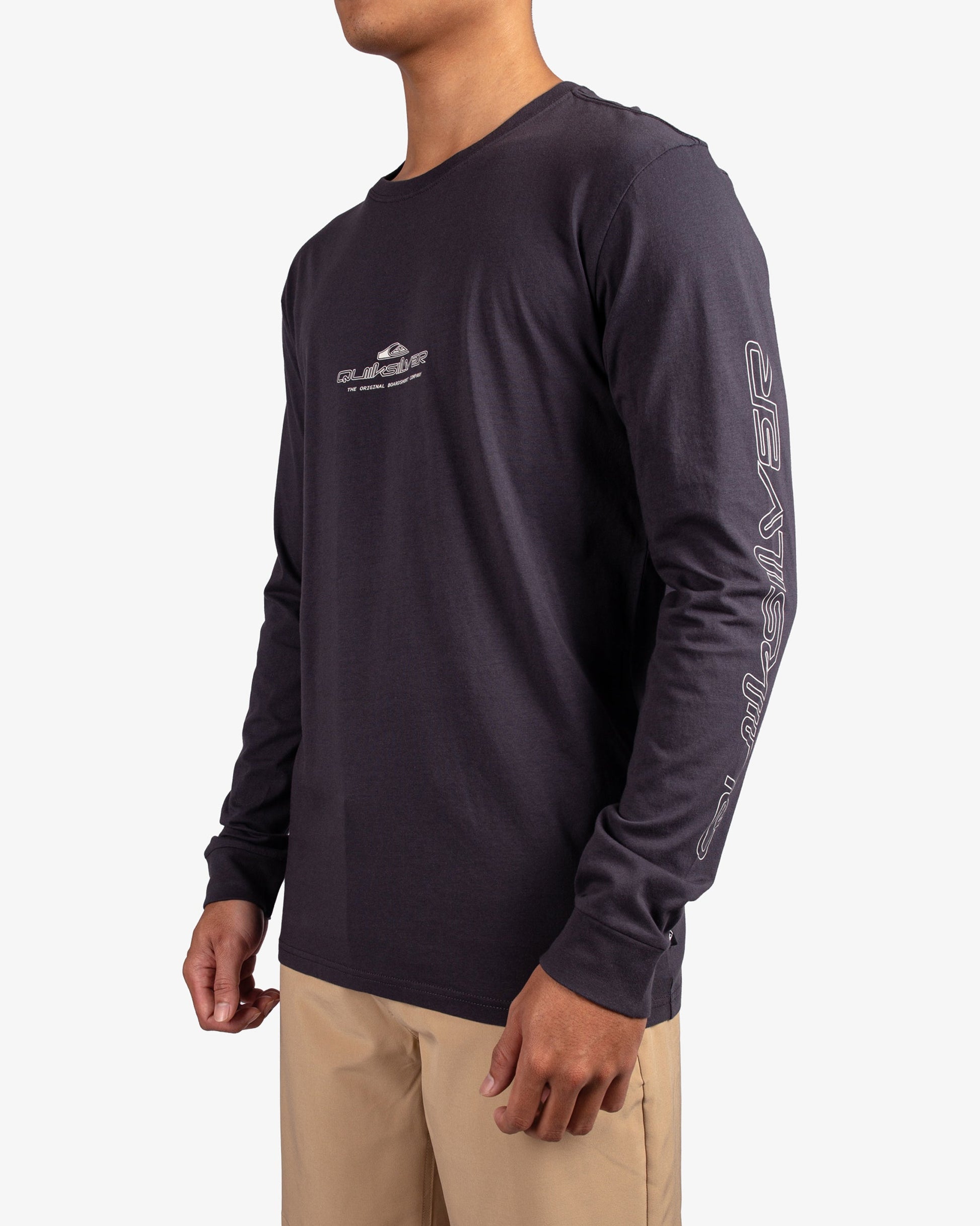 Mens Shadow Line Long Sleeve T-Shirt - Quiksilver Singapore 