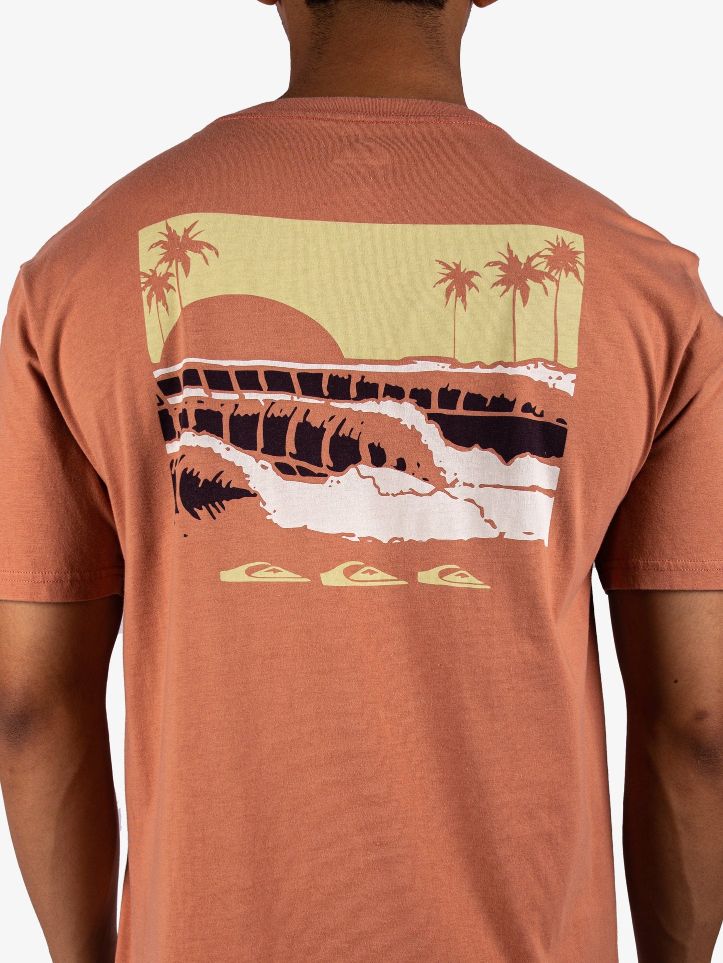 Mens Stacked Line Up T-Shirt - Quiksilver Singapore 